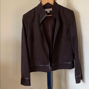 Brown Casual Corner Suit Jacket